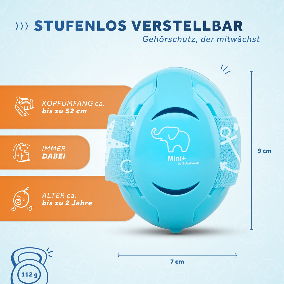 MINI+ | Gehörschutz für kleinen Kopfumfang