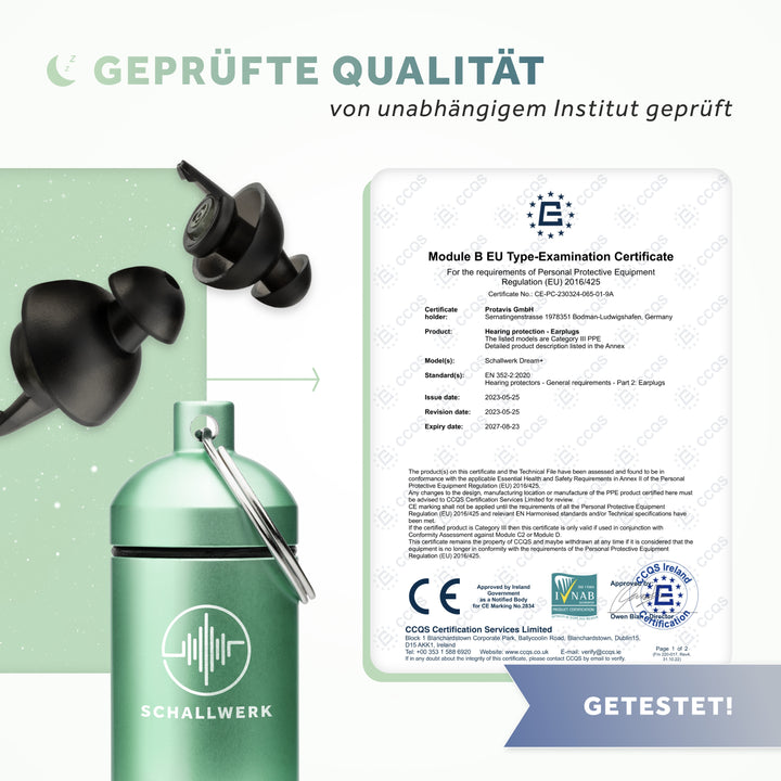 Dream+ | Gehörschutz Ohrstöpsel für Seitenschläfer