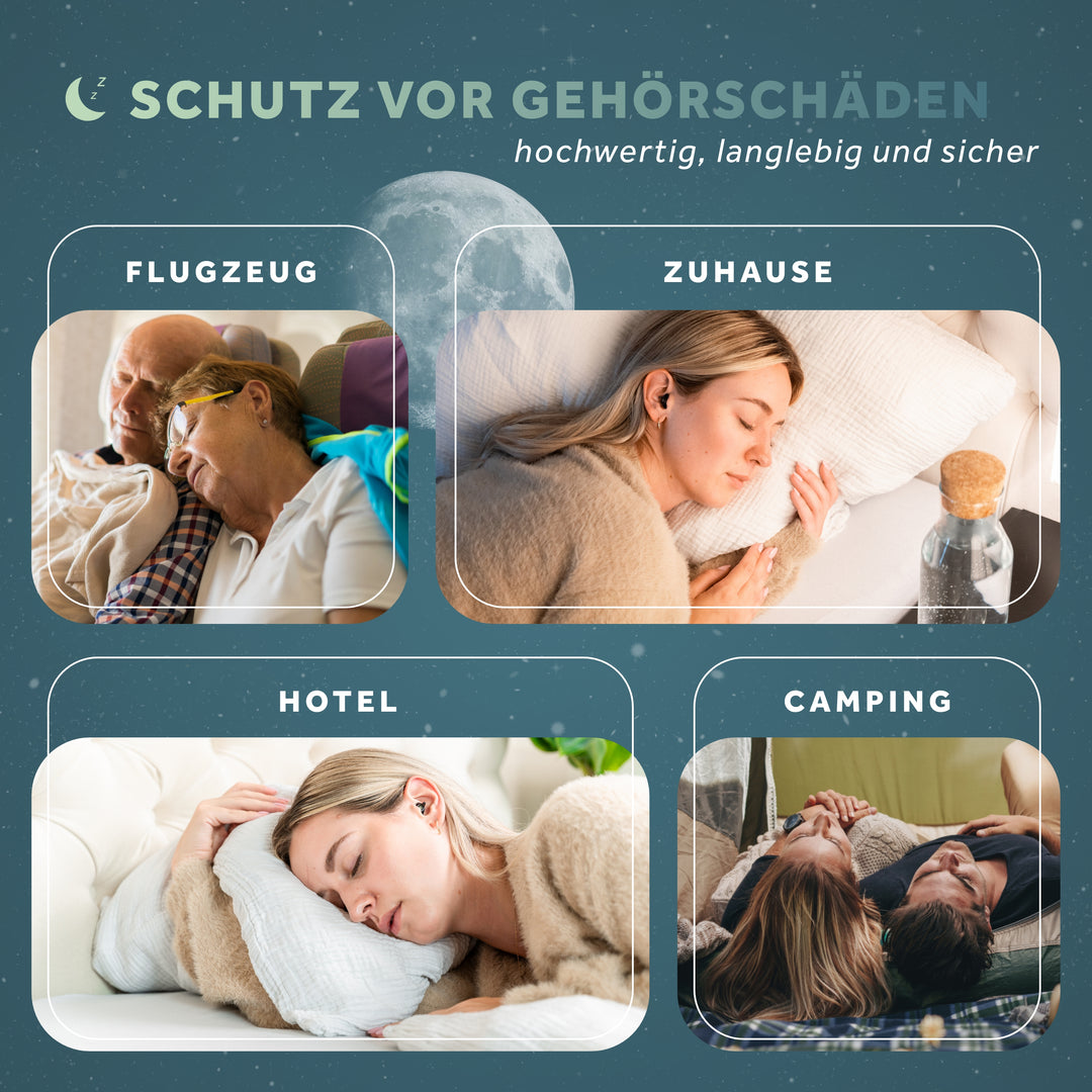 Dream+ | Gehörschutz Ohrstöpsel für Seitenschläfer
