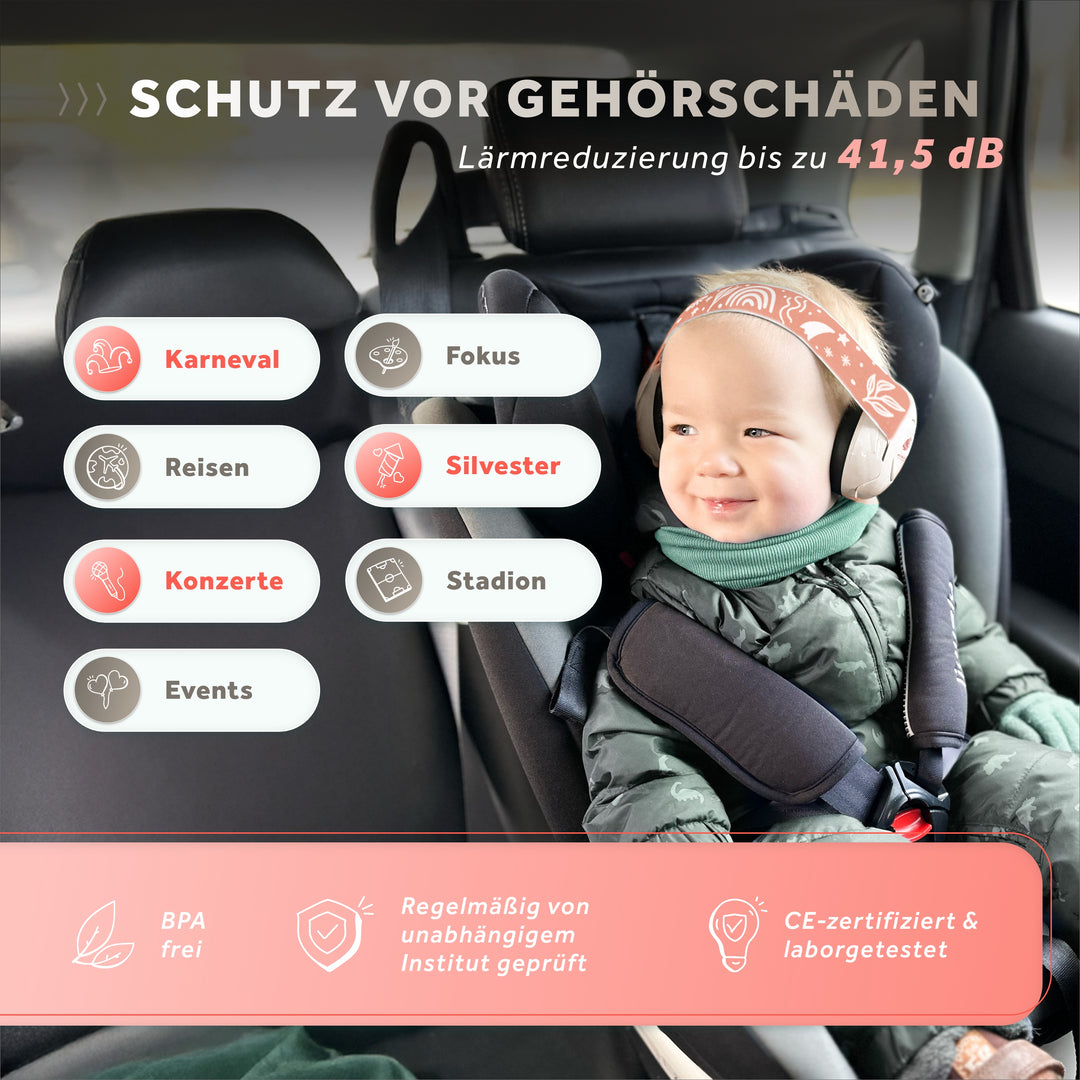 Mini+ | Gehörschutz für kleinen Kopfumfang (UV Druck)