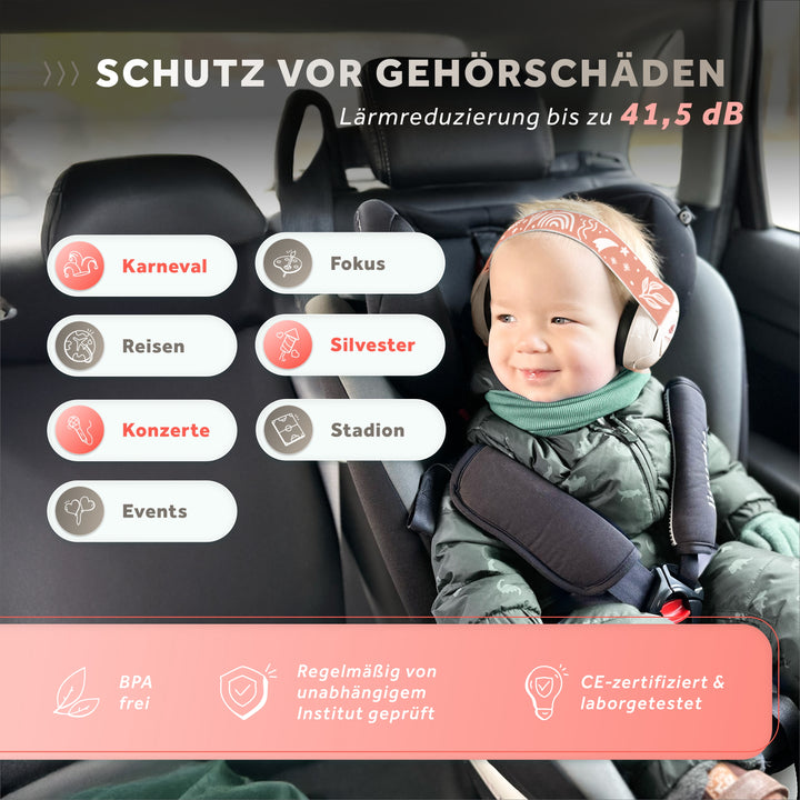 Mini+ | Gehörschutz für kleinen Kopfumfang (UV Druck)