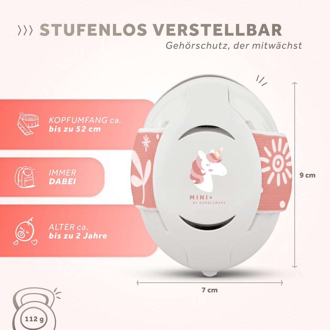 Mini+ | Gehörschutz für kleinen Kopfumfang (UV Druck)