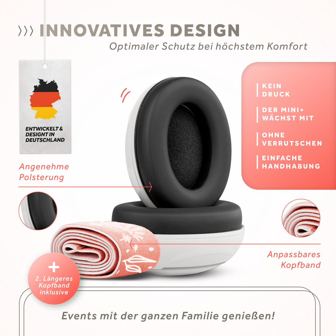 Mini+ | Gehörschutz für kleinen Kopfumfang (UV Druck)
