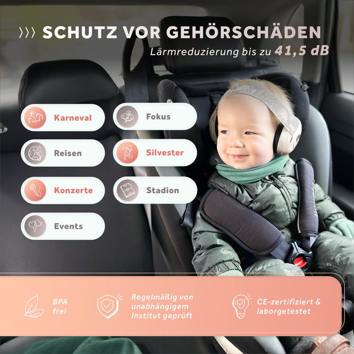 Mini+ | Gehörschutz für kleinen Kopfumfang (UV Druck)