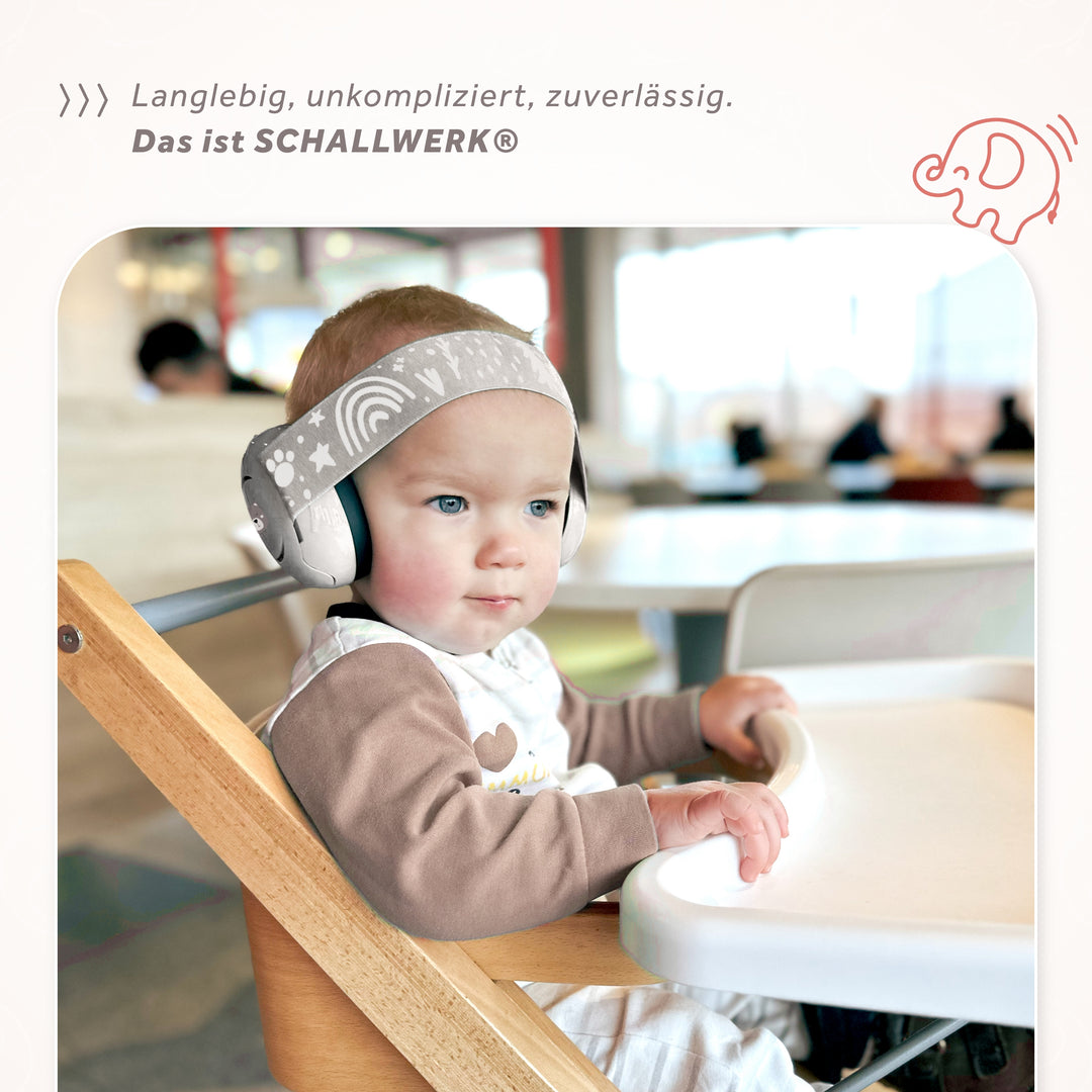 Mini+ | Gehörschutz für kleinen Kopfumfang (UV Druck)