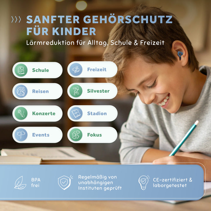 Kids+ | Gehörschutz Ohrstöpsel für Kinder