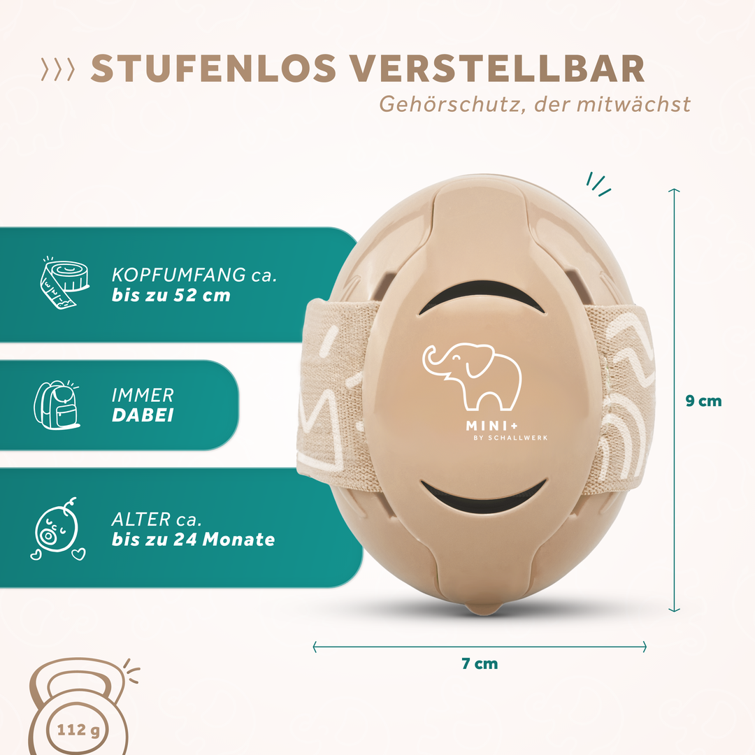 MINI+ | Gehörschutz für kleinen Kopfumfang