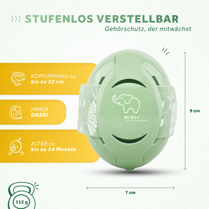MINI+ | Gehörschutz für kleinen Kopfumfang