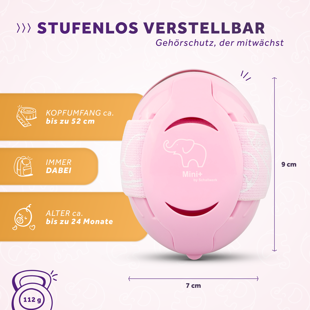 MINI+ | Gehörschutz für kleinen Kopfumfang