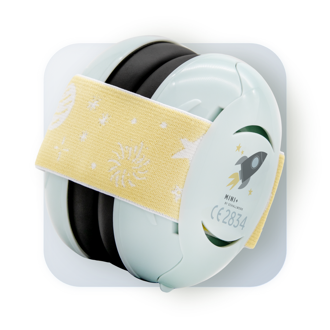 Mini+ | Gehörschutz für kleinen Kopfumfang (UV Druck)