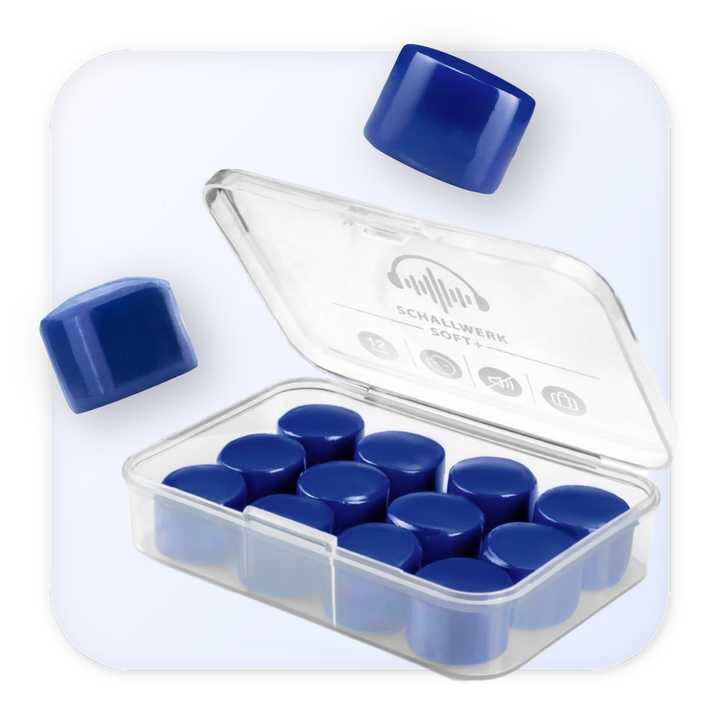 Soft+ | 12 Silikon Ohrstöpsel