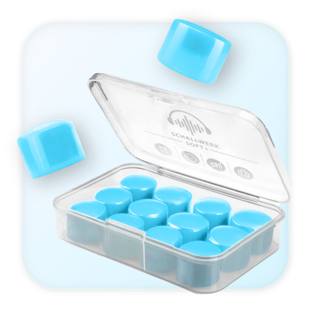 Soft+ | 12 Silikon Ohrstöpsel