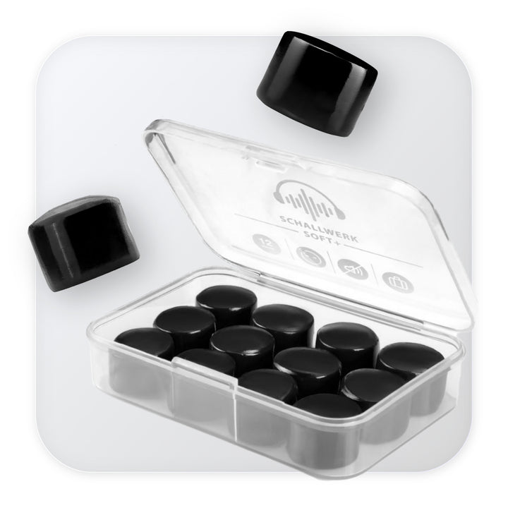 Soft+ | 12 Silikon Ohrstöpsel