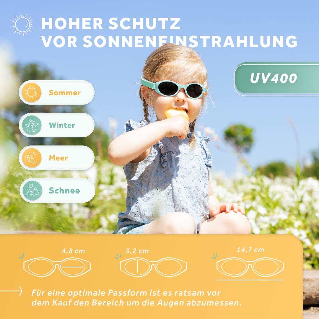 Hoher Schutz vor Sonneneinstrahlung - UV400 in Türkis