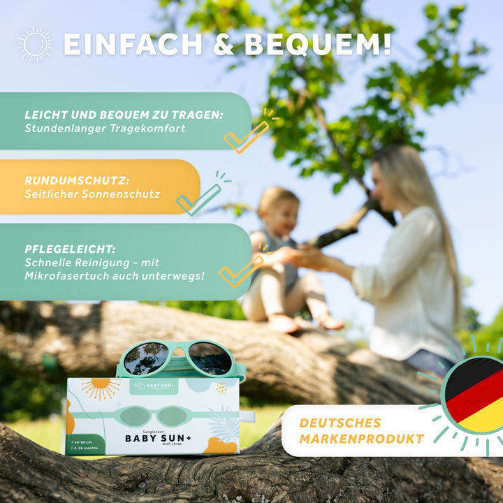 Schallwerk babysun+ Sonnenbrille für Babys und Kleinkinder in türkis  produktinformationen