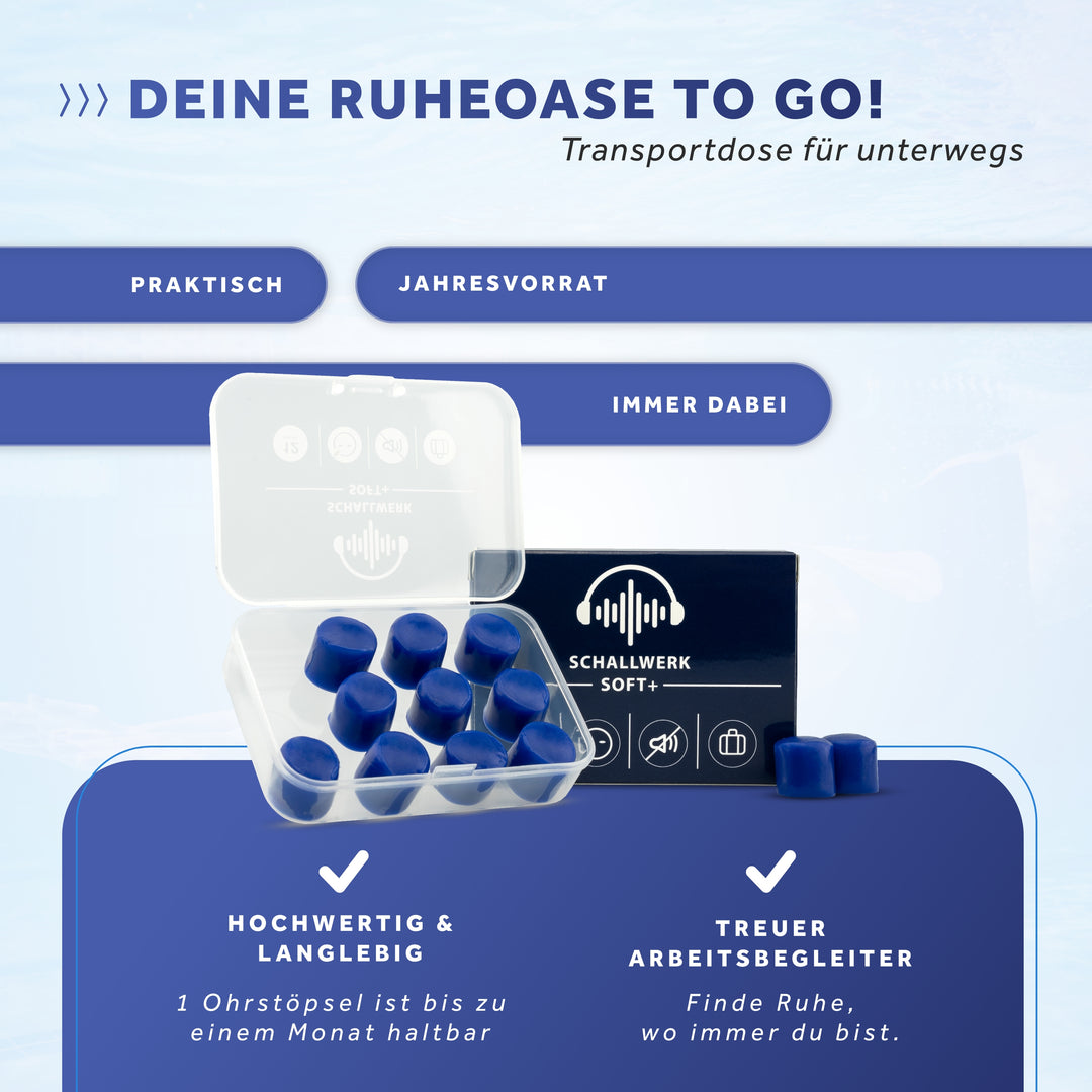 Soft+ | 12 Silikon Ohrstöpsel