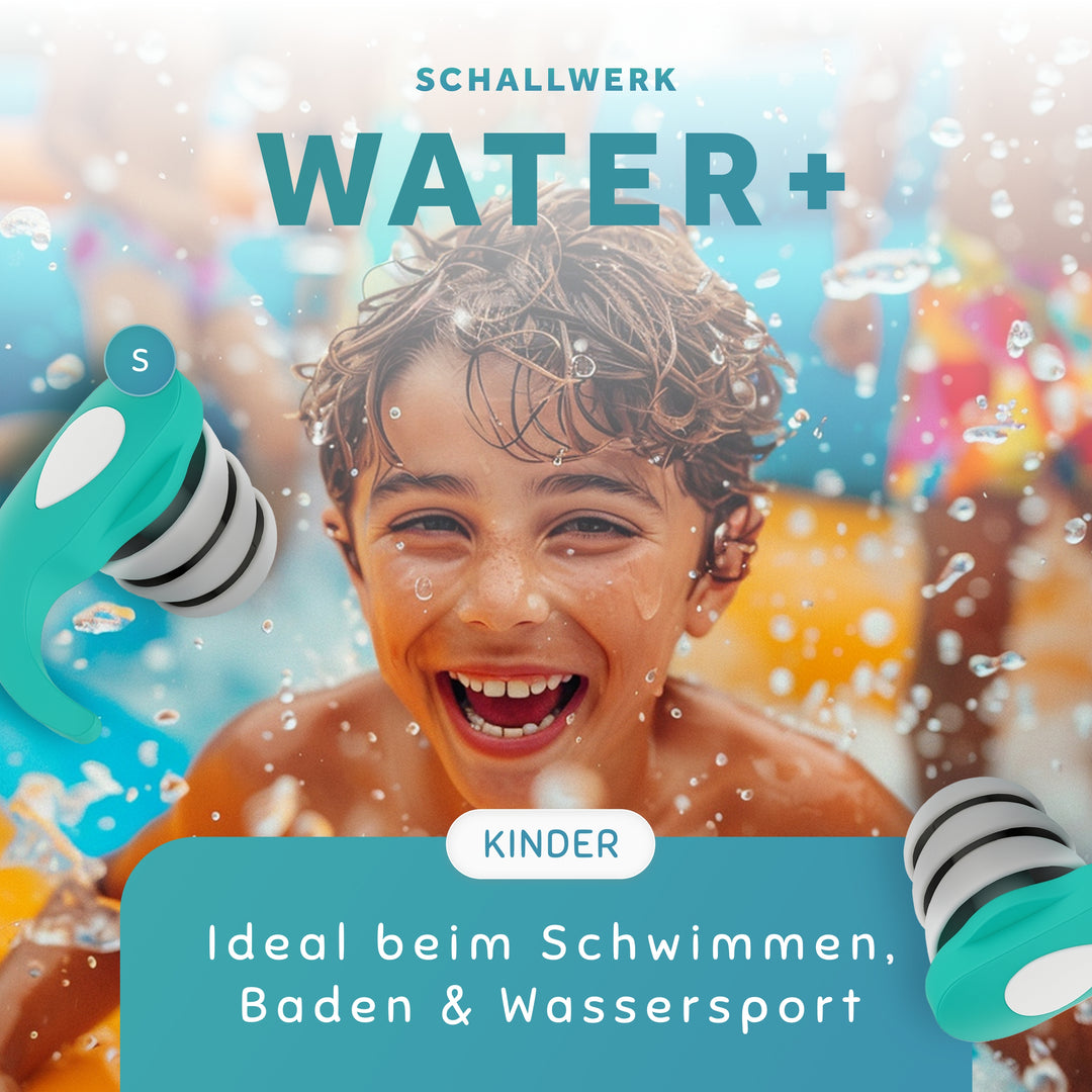 Water+ | Wasserschutz für die Ohren von Kinder & Erwachsenen