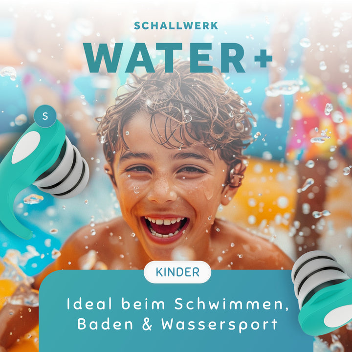 Water+ | Wasserschutz für die Ohren von Kinder & Erwachsenen
