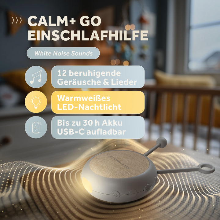 Calm+ go | White Noise Einschlafhilfe für Babys
