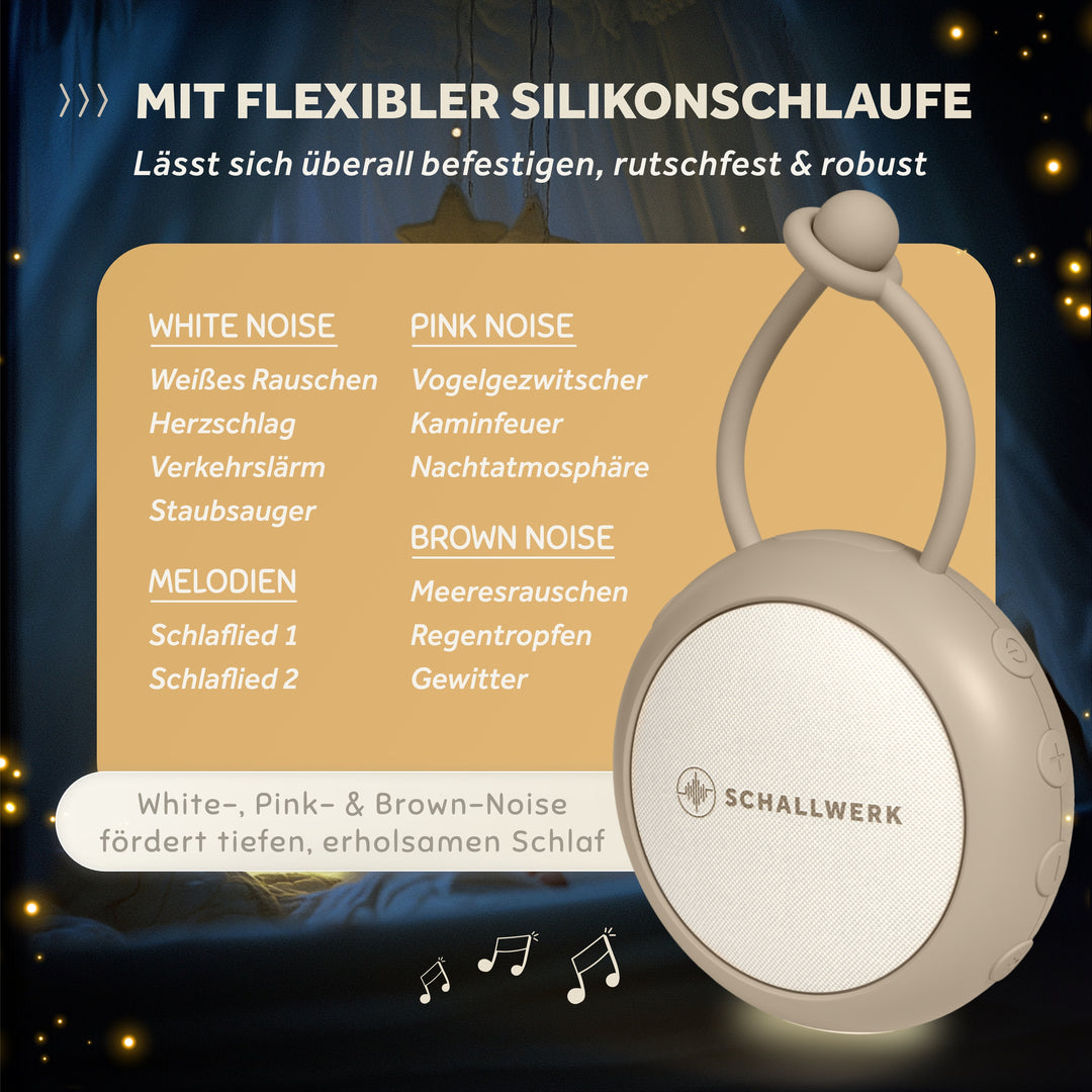 Calm+ go | White Noise Einschlafhilfe für Babys