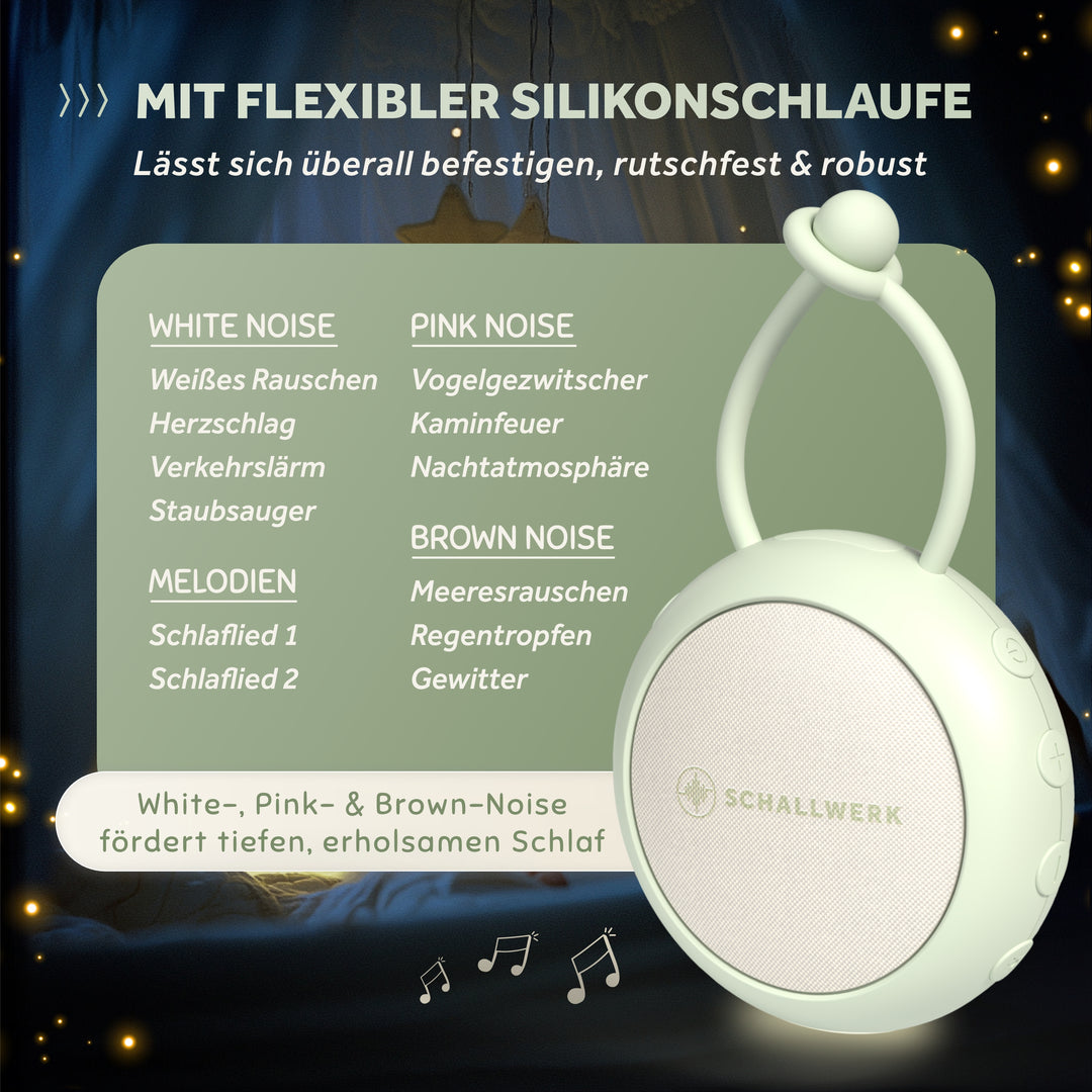 Calm+ go | White Noise Einschlafhilfe für Babys