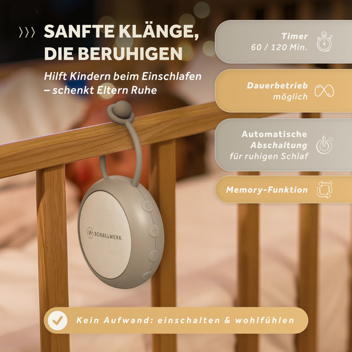 Calm+ go | White Noise Einschlafhilfe für Babys