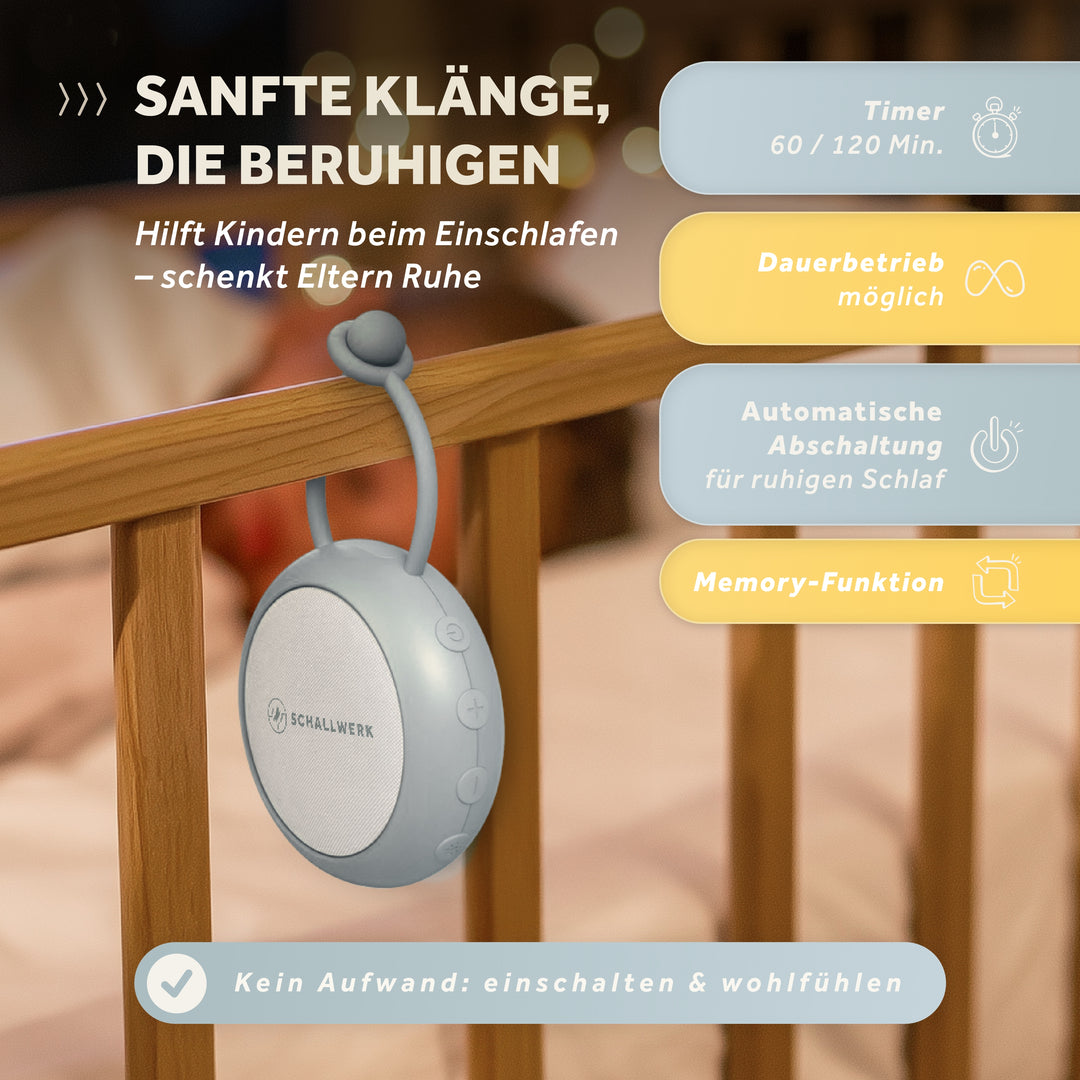 Calm+ go | White Noise Einschlafhilfe für Babys