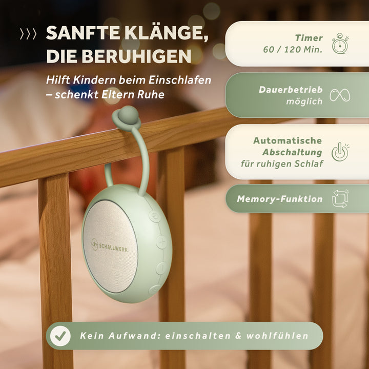 Calm+ go | White Noise Einschlafhilfe für Babys