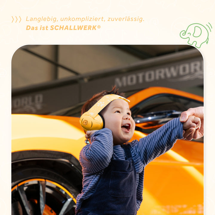 Mini+ | Gehörschutz für kleinen Kopfumfang (UV Druck)