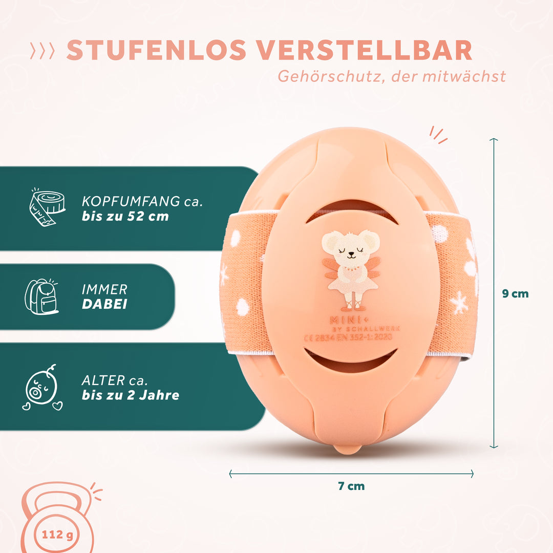 Mini+ | Gehörschutz für kleinen Kopfumfang (UV Druck)