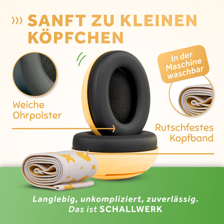 SCHALLWERK® Mini+ | Hearing protection for very small heads
