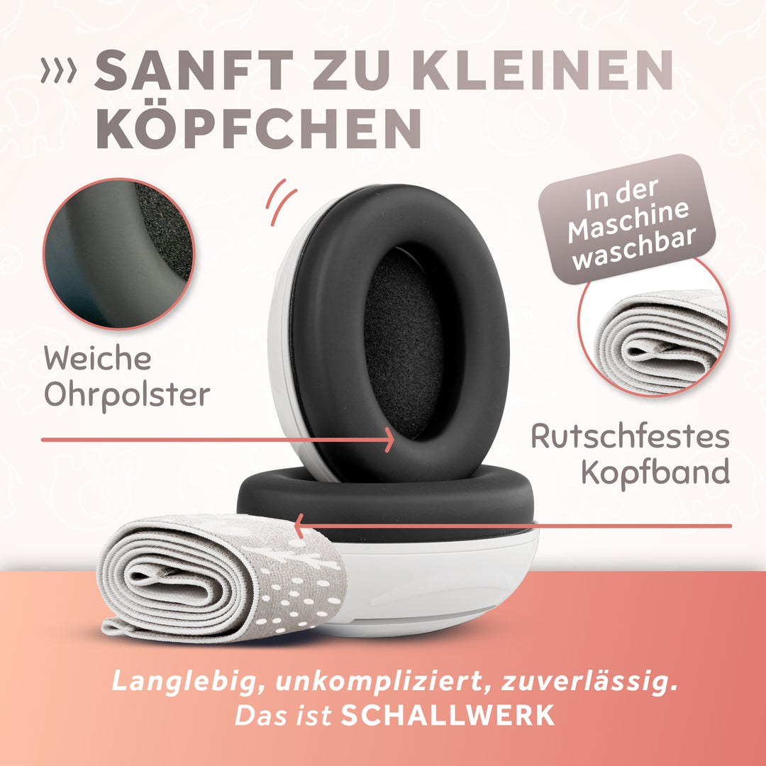 SCHALLWERK® Mini+ | Hearing protection for very small heads