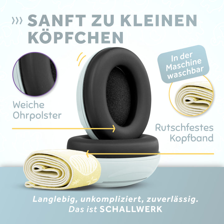 SCHALLWERK® Mini+ | Hearing protection for very small heads