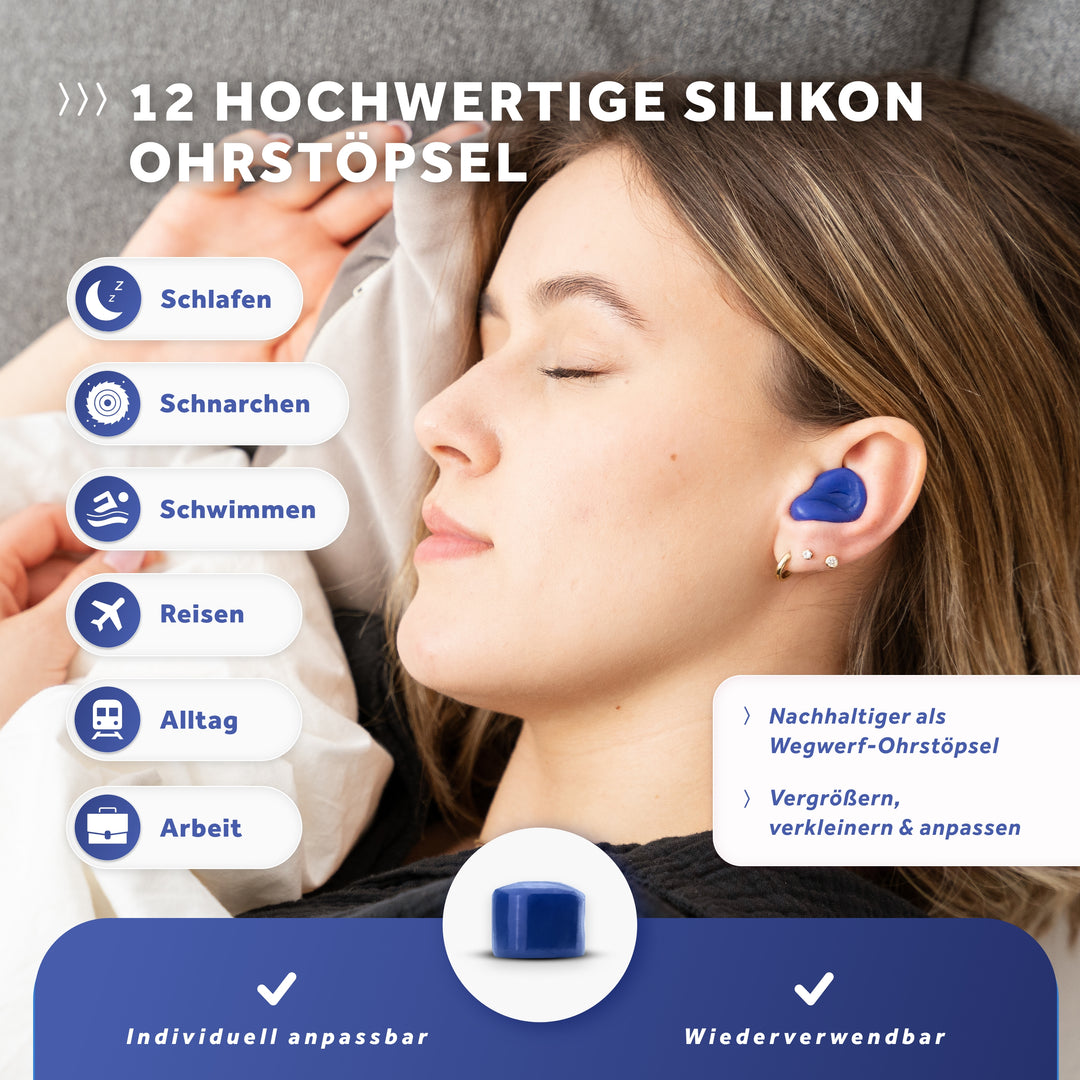 SCHALLWERK® Soft+ | 12 silicone earplugs