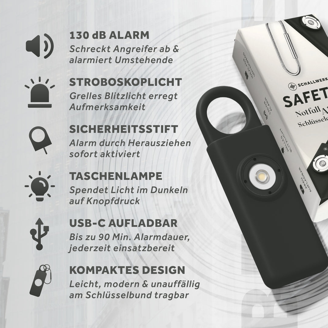 Safety+ | Personal Safety Alarm Keychain