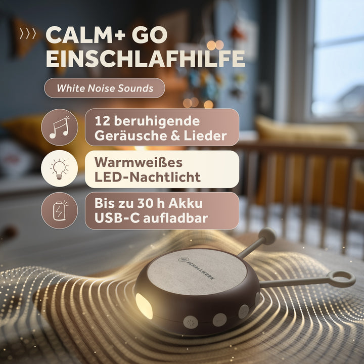 Calm+ go | White Noise Einschlafhilfe für Babys