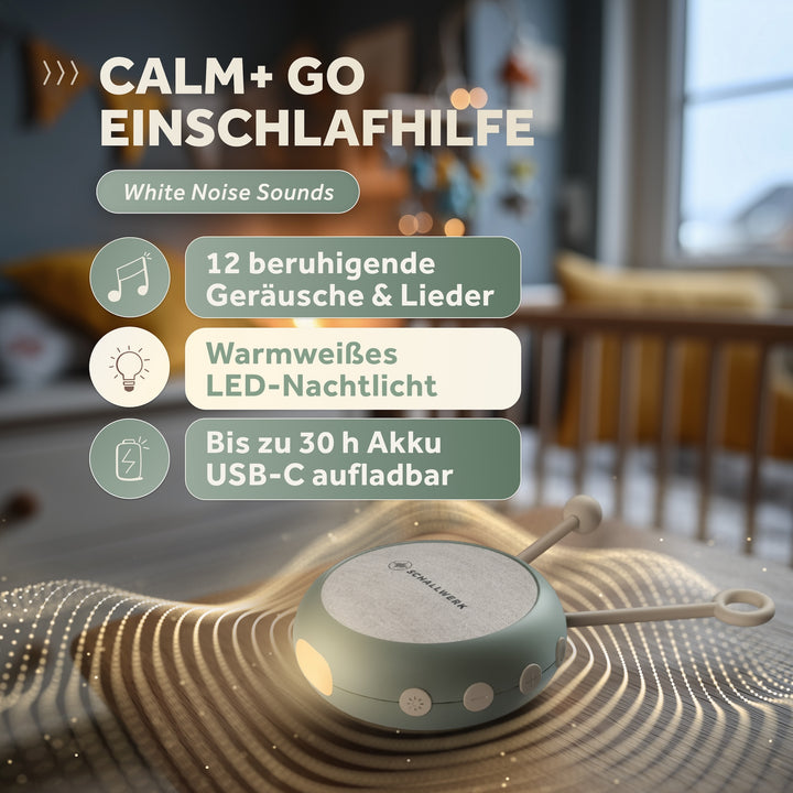 Calm+ go | White Noise Einschlafhilfe für Babys