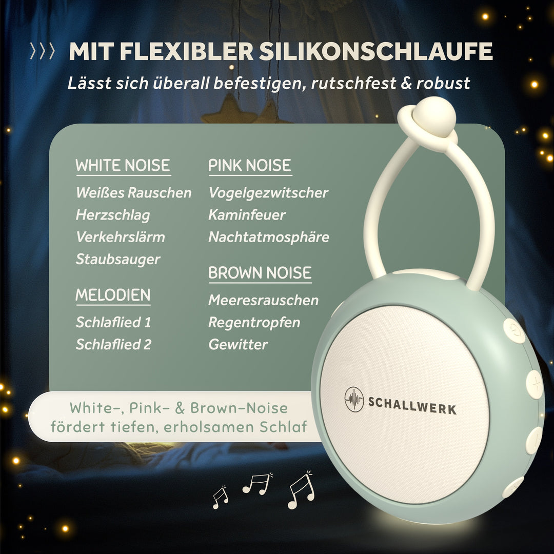 Calm+ go | White Noise Einschlafhilfe für Babys
