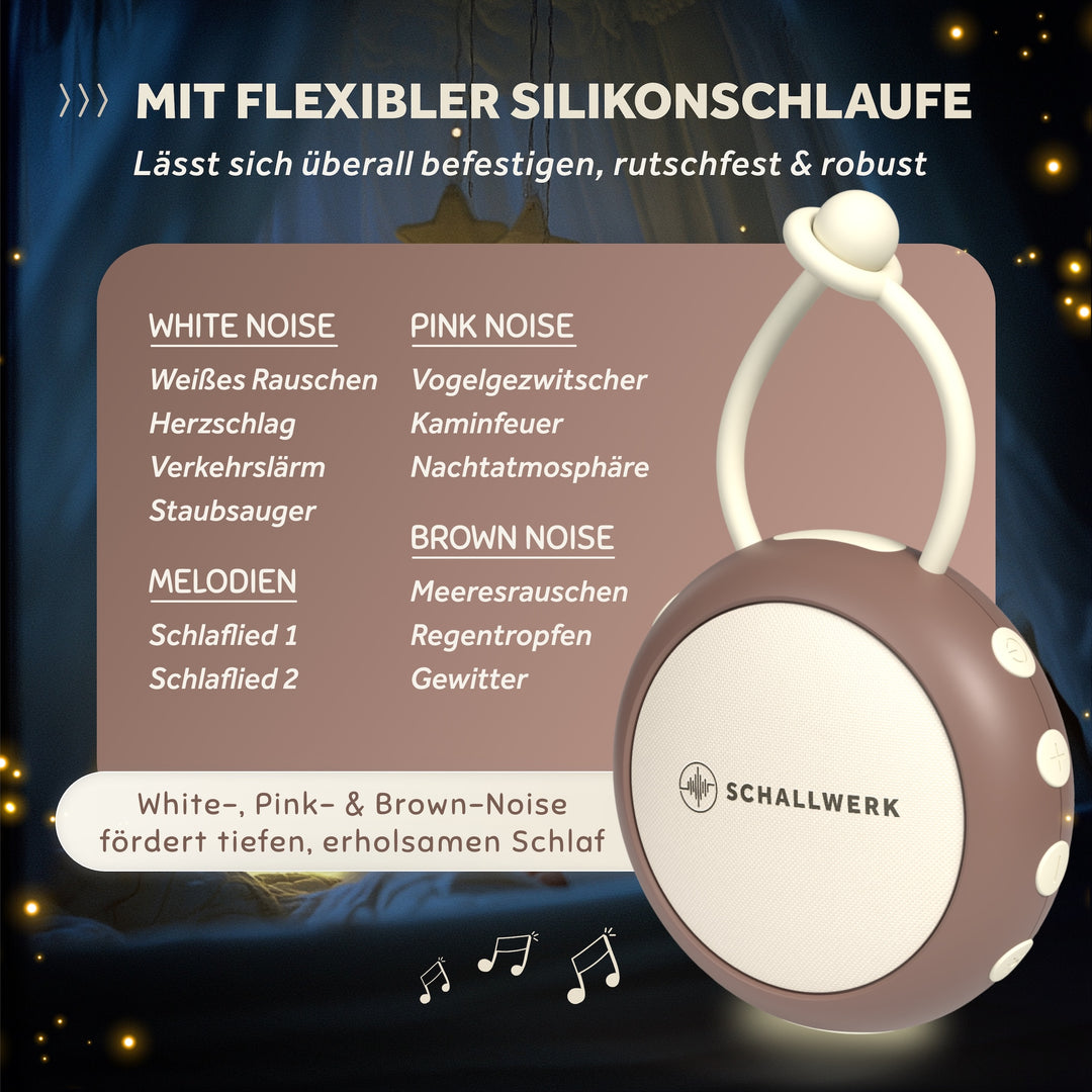 Calm+ go | White Noise Einschlafhilfe für Babys
