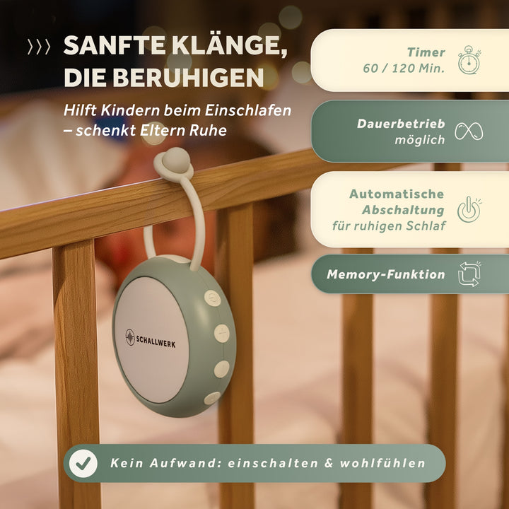 Calm+ go | White Noise Einschlafhilfe für Babys