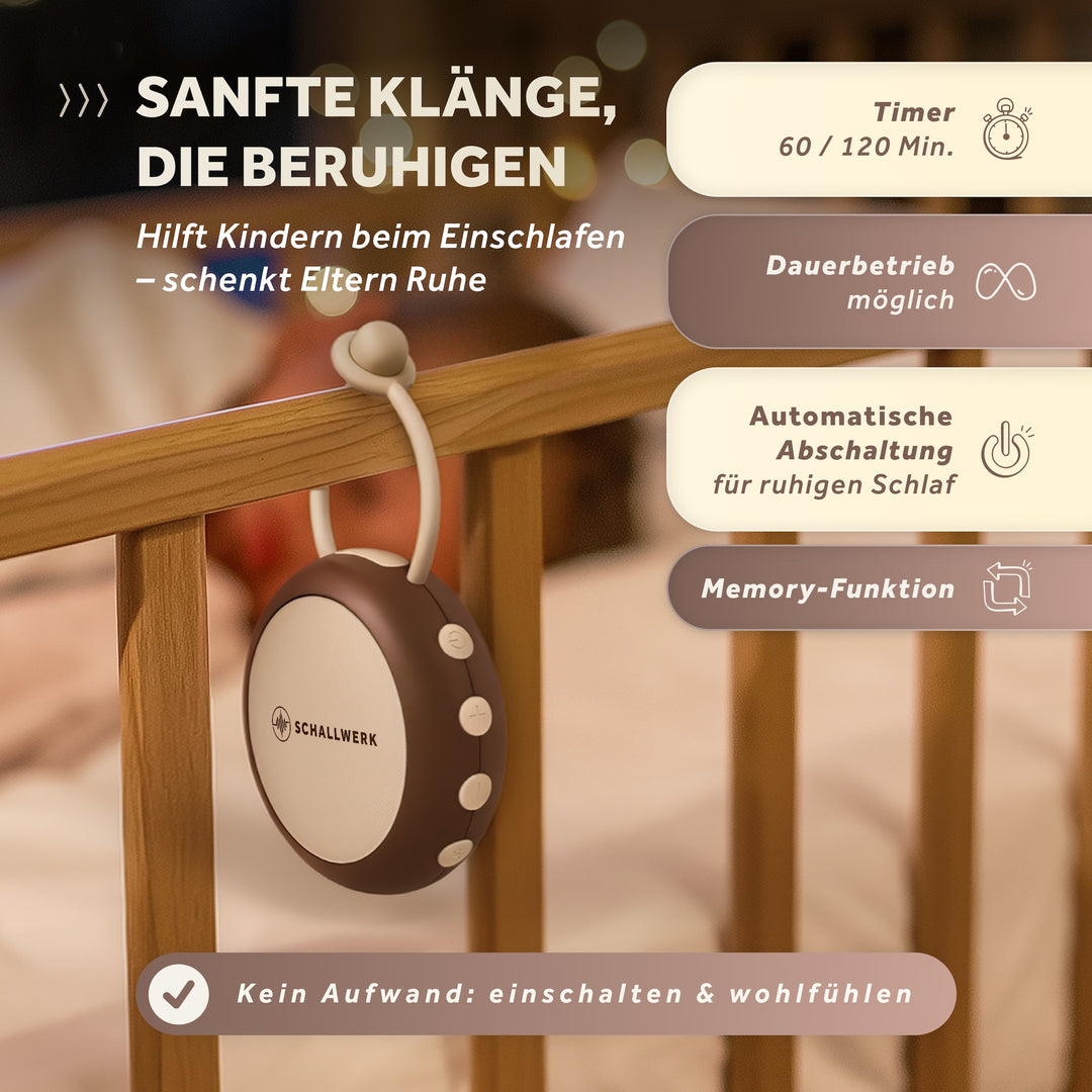 Calm+ go | White Noise Einschlafhilfe für Babys