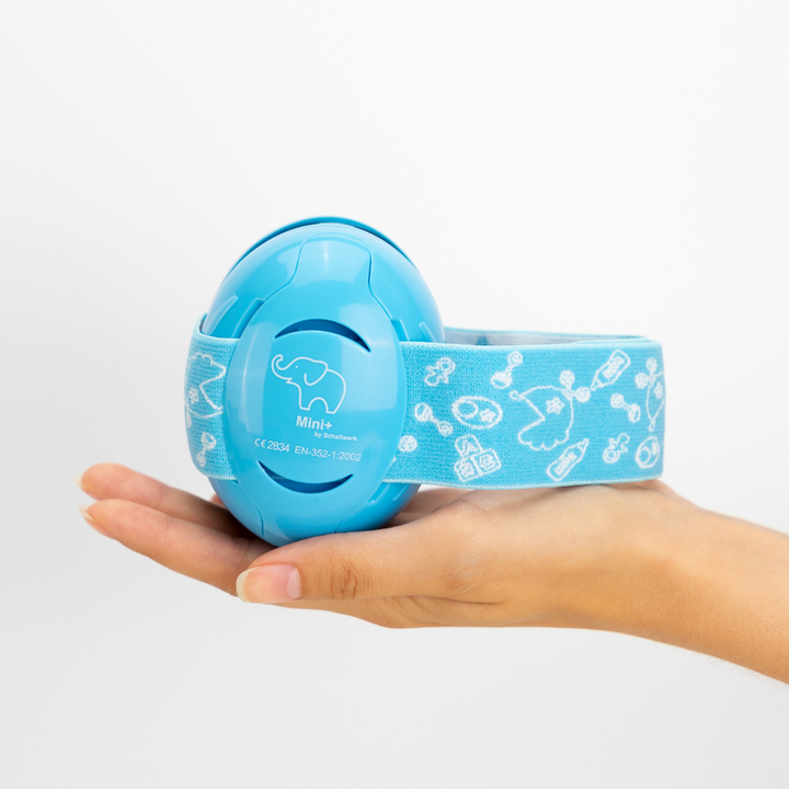 Schallwerk Mini Gehörschutz in Blau für kleinen Kopfumfang